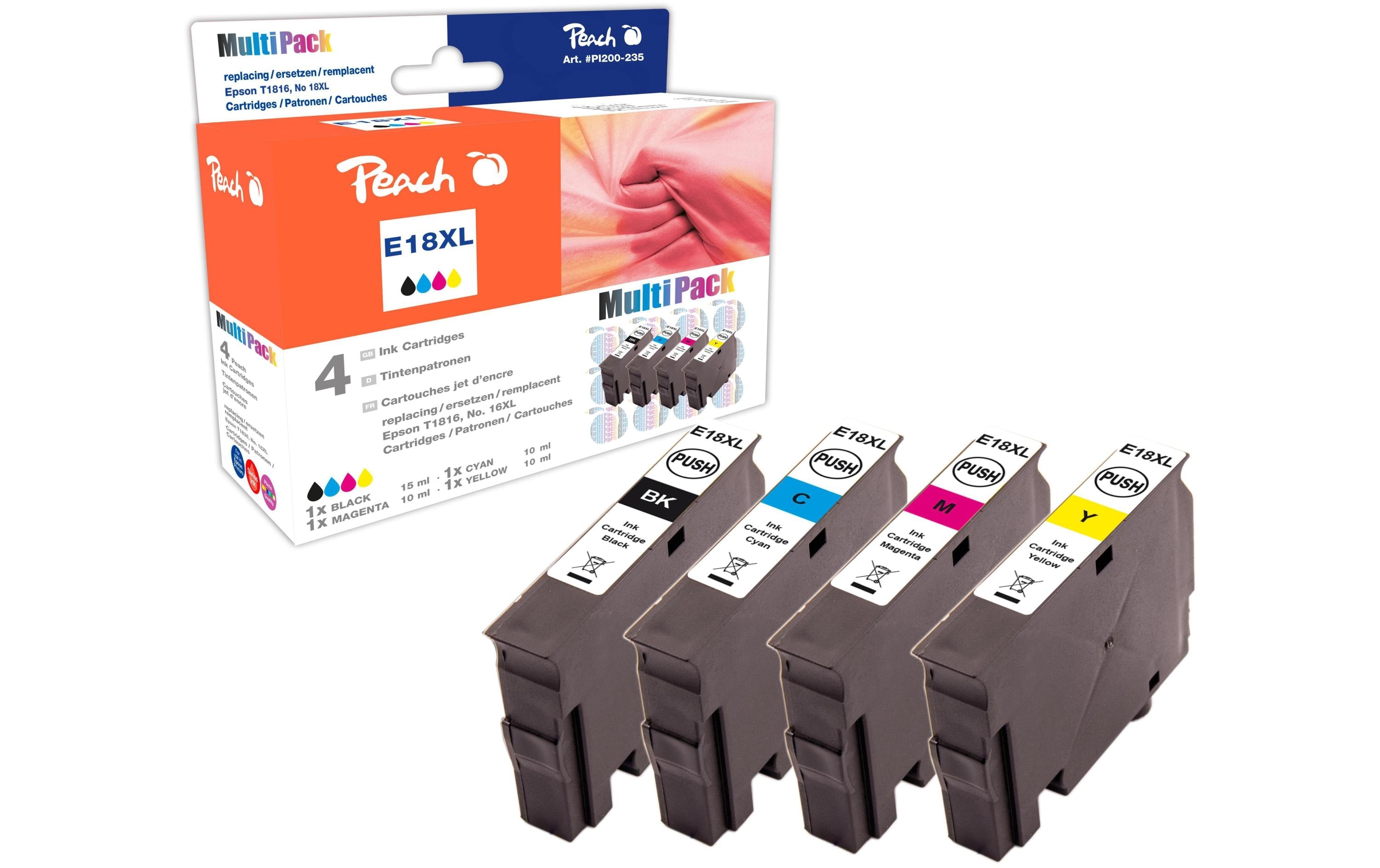 Peach Tinte Epson Combi Pack T1811-T1814