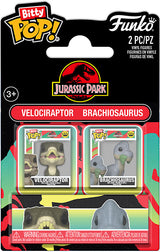 FUNKO BITTY POP 2 Pack Jurassic Park Raptor & Brachiosaurus