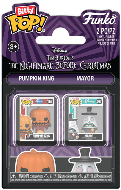 FUNKO BITTY POP 2 Pack Nightmare B.C. Pumpkin Jack & Mayor