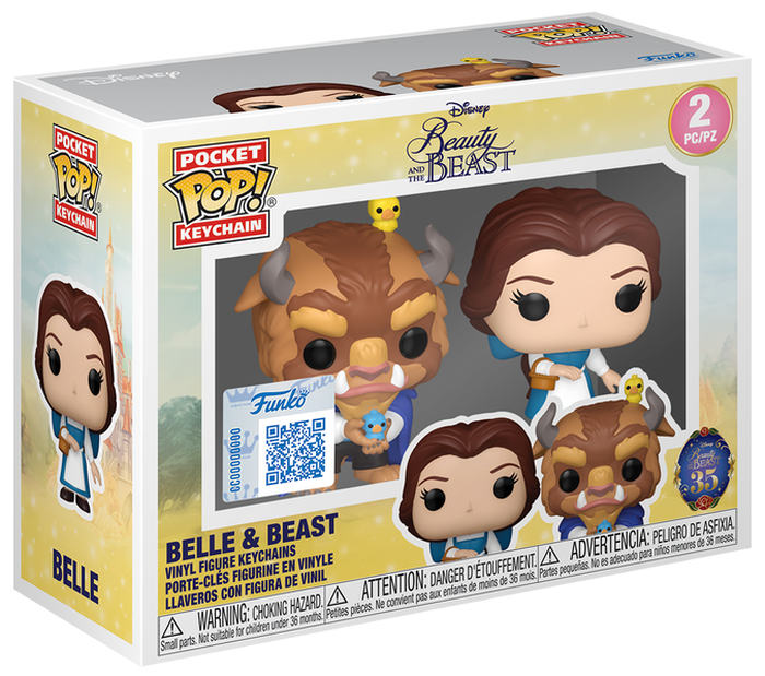 FUNKO KEY Disney Beauty and the Beast Belle & Beast 2 Pack