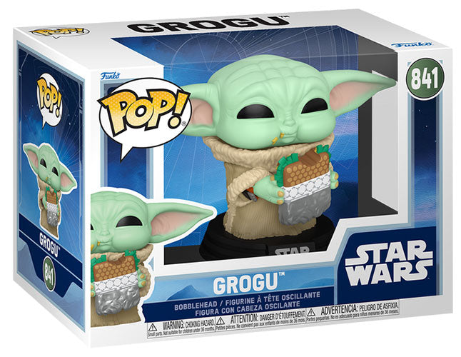 FUNKO POP Star Wars The Mandalorian Grogu w/Food 841