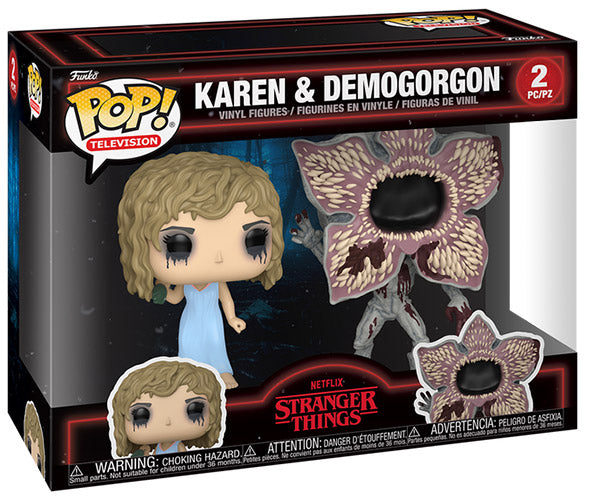 FUNKO POPS Stranger Things Karen & Demogorgon 2 Pack