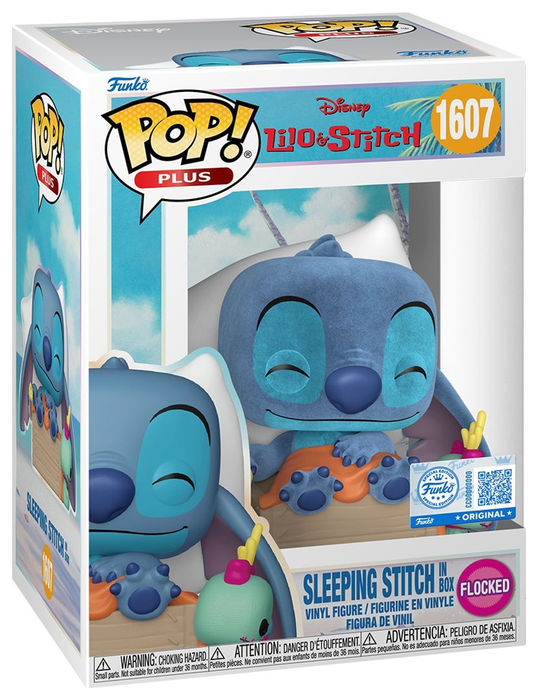 FUNKO POPS Disney Stitch Sleeping Flocked Special Ed. 1607