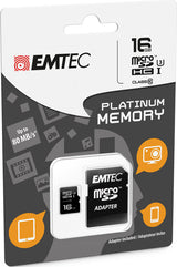MicroSD + Adapter 16GB Plat (Full HD)