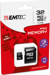 MicroSD + Adapter 32GB Pro (3D - 4K)