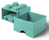 Contenitore LEGO Brick 4 Cassetto Azzuro