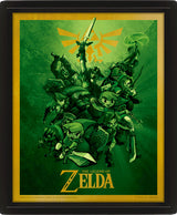 Quadro 3D The Legend of Zelda Link
