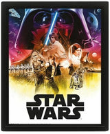 Quadro 3D Star Wars Episode IV & V