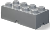 Contenitore LEGO Brick 8 Grigio Scuro