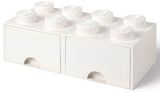 Contenitore LEGO Brick 8 Cassetto Bianco