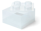 Contenitore LEGO Brick 4 Glitter Trasparente