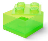 Contenitore LEGOBrick 4 Verde Chiaro Trasparente
