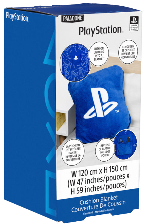 Paladone Cuscino Coperta in Pile PlayStation