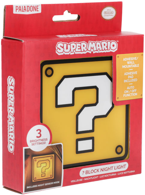 Paladone Lampada Night Super Mario Question Block