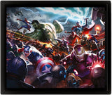 Quadro 3D Marvel Future Fight Heroes Assault