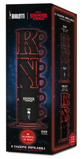 BIALETTI Tazzine Stackable Stranger Things Glow