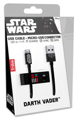 TRIBE Cavo di Ricarica da USB a Micro USB Darth Vader 1.2m