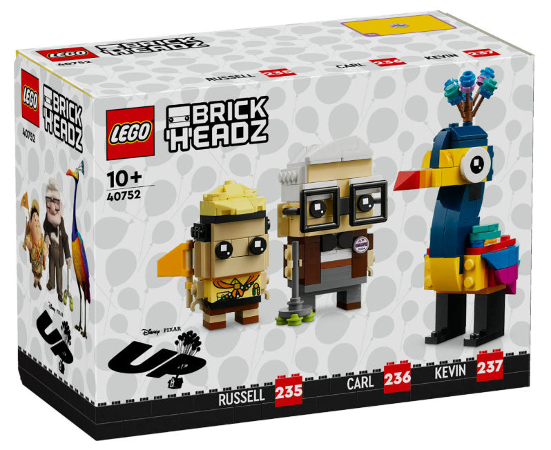 40752 BrickHeadz Disney UP Carl, Russell & Kevin RARE