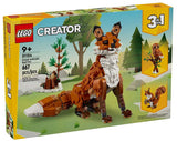 31154 Creator 3 in 1 Animali della Foresta Volpe Rossa RARE