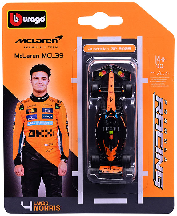 F1 McLaren F1 MCL 39 2025 Norris Blister #4 Scala 1:64
