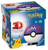 Puzzle 3D 54pz Pokemon Poke Ball Master Ball Viola