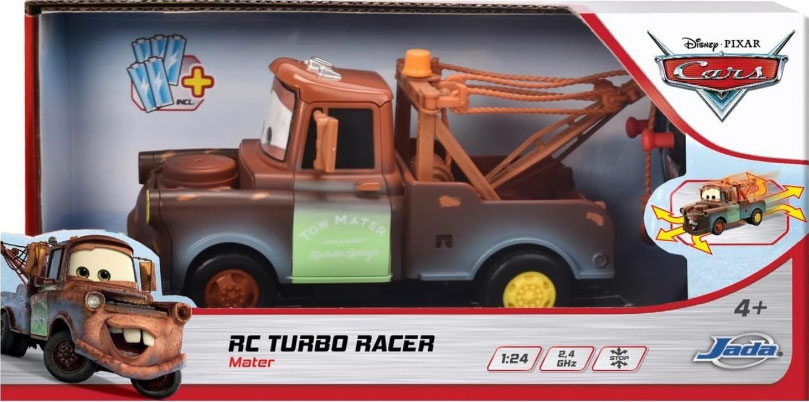 JADA Disney Cars Cricchetto con Turbo RC Scala 1:24