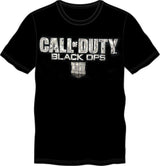 T-Shirt Call Of Duty Black Ops IV Logo Argento L