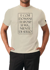 MYAGG T-Shirt Domani Ti Sposi? Avorio XS